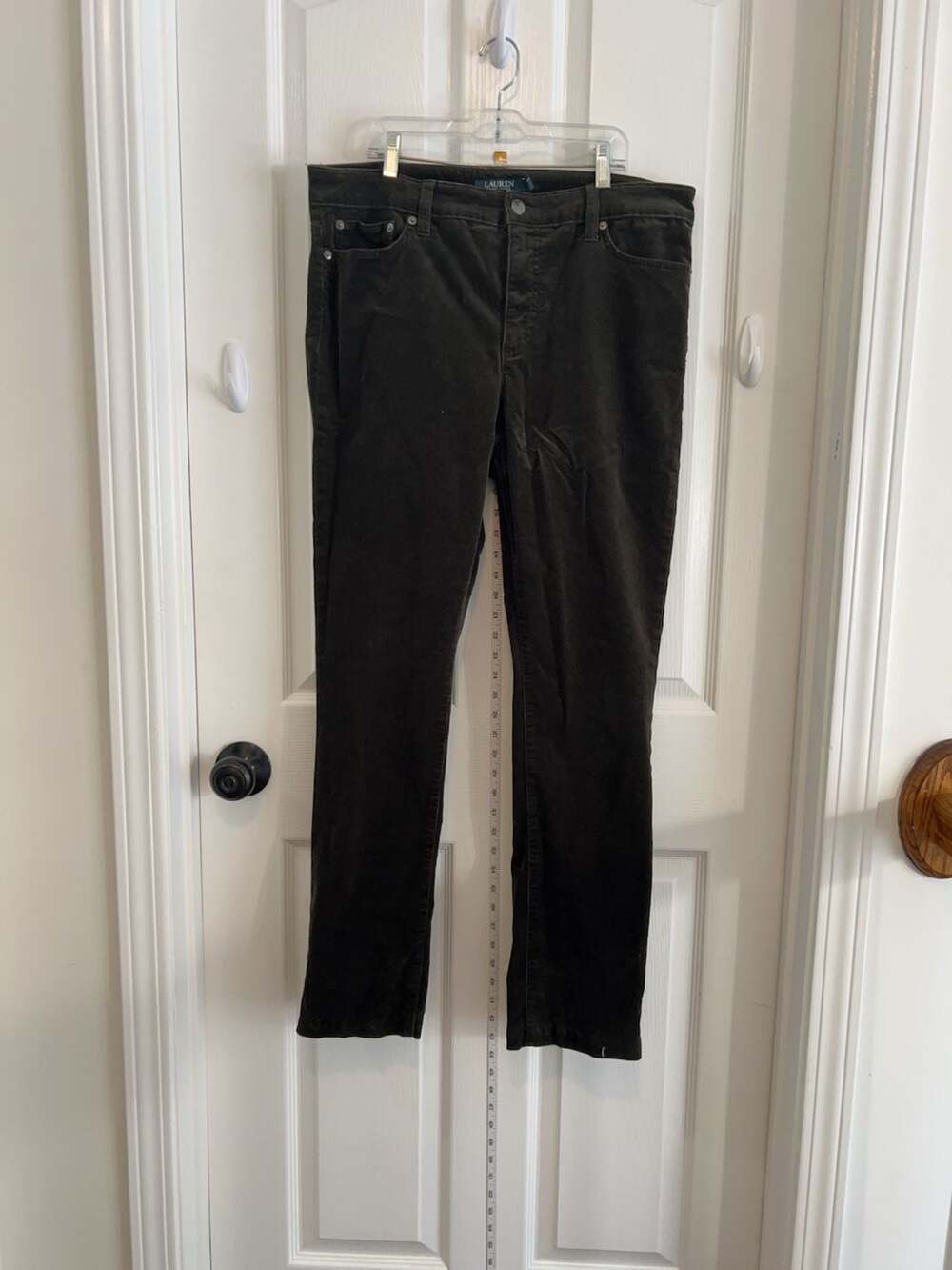 Lauren Ralph Lauren Women's Size 12 Dark Green Corduroy Pants